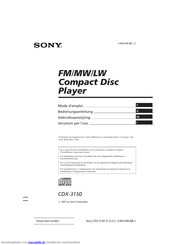 Sony CDX-3150 Bedienungsanleitung