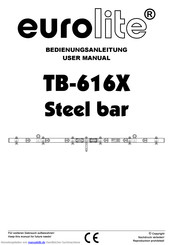 EuroLite TB-4X T-Bar Bedienungsanleitung