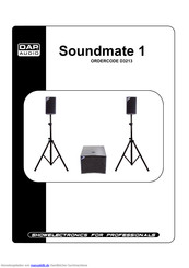 DAP Audio Soundmate 1 Bedienungsanleitung