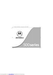 Motorola 500-series Bedienungsanleitung
