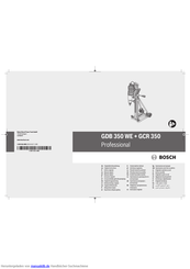 Bosch GCR 350 Professional Originalbetriebsanleitung