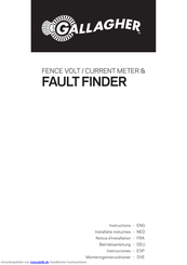 Gallagher FAULT FINDER Betriebsanleitung