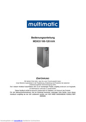 multimatic MDX33 120 kVA Bedienungsanleitung