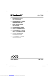 EINHELL CC-PO 90 Originalbetriebsanleitung