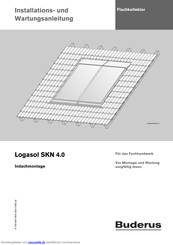 Buderus Logasol SKN 4.0 Installations- Und Wartungsanleitung