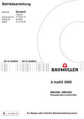 Baumuller b maXX BM3300 Betriebsanleitung