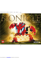 LEGO BIONICLE TAHNOK 8563 Bedienungsanleitung