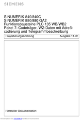 Siemens SINUMERIK 840 Projektierungsanleitung