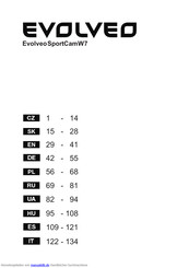 Evolveo SportCamW7 Bedienungsanleitung