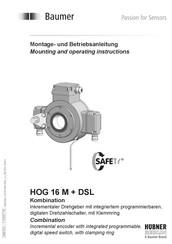 Baumer HOG 16 M+DSL Montage- Und Betriebsanleitung