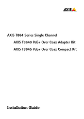 Axis T8645 Installationsanleitung