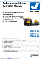 Viessmann ROBEL 54.22 Bedienungsanleitung
