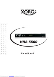 Xoro HRS 5500 Handbuch