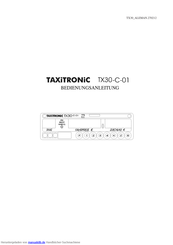 Taxitronic TX30-C-01 Bedienungsanleitung