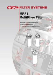 Hydac MultiRheo MRF1 N Montage- Und Wartungsanleitung