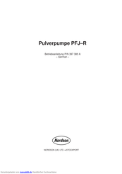 Nordson PFJ–R Betriebsanleitung