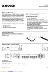 Shure AXT630 Bedienungsanleitung