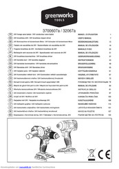 GreenWorks Tools 32067a Bedienungsanleitung