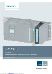 Siemens 6ES7521-1BL00-0AB0 Gerätehandbuch