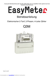 EasyMeter Q3M Betriebsanleitung
