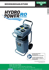 unGer HydroPower RO Bedienungsanleitung