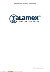 TALAMEX HTR400X Betriebsanleitung