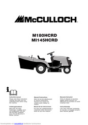 McCulloch M180HCRD Anleitungshandbuch