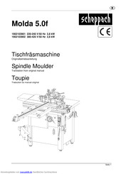 Scheppach Molda 5.0f Originalbetriebsanleitung