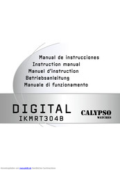 Calypso Watches DIGITAL IKMRT304B Betriebsanleitung