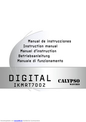 Calypso Watches DIGITAL IKMRT7002 Betriebsanleitung