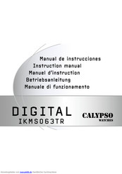 Calypso Watches DIGITAL IKMS063TR Betriebsanleitung