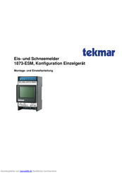 Tekmar 1875-ESM Montage- Und Einstellanleitung