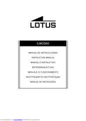 Lotus ILMOS60 Betriebsanleitung