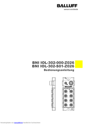 Balluff BNI IOL-302-S01-Z026 Bedienungsanleitung