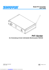 SHURE P4T Bedienungsanleitung