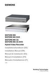 Siemens SISTORE MX 3G Installationshandbuch