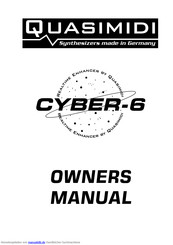 Quasimidi Cyber-6 Handbuch