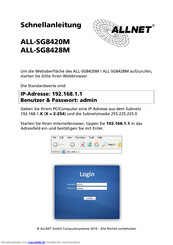 Allnet ALL-SG8420M Schnellanleitung
