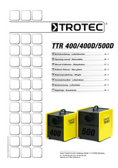 Trotec TTR series Betriebsanleitung