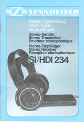 Sennheiser HDI 234 Bedienungsanleitung