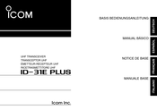 Icom ID-31E PLUS Basis Bedienungsanleitung