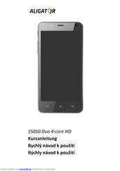 ALIGATOR S5050 Duo Kurzanleitung