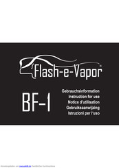 Flash-e-Vapor BF-1 Gebrauchsinformation