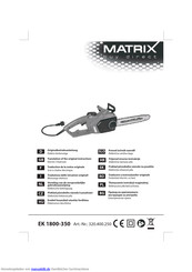 Matrix EK 1800-350 Originalbetriebsanleitung