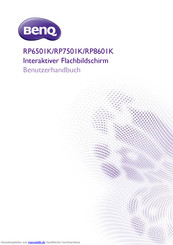 BenQ RP8601K Benutzerhandbuch