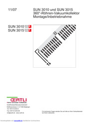 OERTLI SUN 3010 Montage- Und Inbetriebnahme Anleitung
