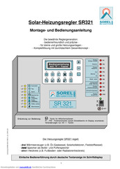 Sorel SR321 Montage- Und Bedienungsanleitung