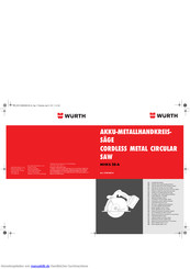 wurth MHKS 28-A Originalbetriebsanleitung