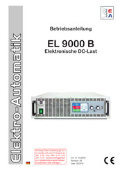 Elektro-Automatik EL 9000 B Serie Betriebsanleitung
