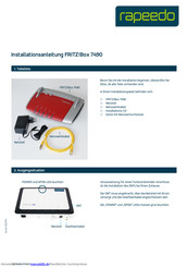 Fritz!Box 7490 Installationsanleitung